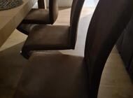 Grajewo ogłoszenia: Sprzedam 6 krzeseł do jadalni w kolorze brązowym Stan bardzo dobry - zdjęcie