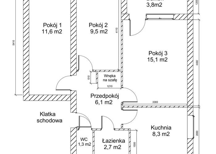Grajewo ogłoszenia: Sprzedam mieszkanie o powierzchni 53,5 m2.
Znajduje się na 3....